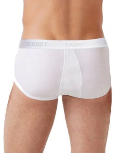 2xist Men's 3-Pack Essential Core Fly-Front Brief 020039 -Wacoal Shop 020039 WHITE B