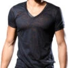 Andrew Christian Carbon Burnout V-Neck Tee 10372 -Wacoal Shop 10372Shirt01