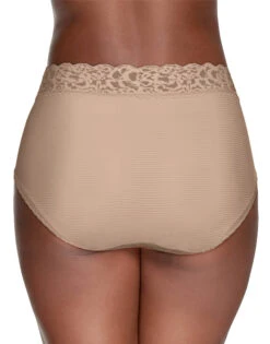 Vanity Fair Flattering Lace Brief Panty 13281 -Wacoal Shop 13281 RoseBeige 3071 2Back SQ