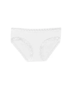 Natori Cotton Bliss Girl Brief - 156058 -Wacoal Shop 156058 WHITE