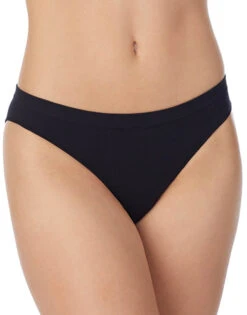 On Gossamer Cabana Cotton Seamless Bikini G1284 -Wacoal Shop 28 G1284 I001A BLACK 0787