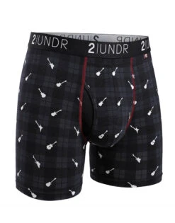 2UNDR 6-Inch Swing Shift Print Boxer Brief Rockin Plaid 2U01BB