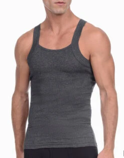 2xist Men's 2-Pack Essential Range Square Cut Tank Tops 020227 -Wacoal Shop 2xist 020227 Charcoal Heather T 1 fa536847 e88d 4acc 98fc 1d7268e23176