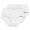 Exquisite Form 2 Pack Medium Control Shaping Briefs 51070557A -Wacoal Shop 51070557A Whitecompressed