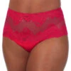 Le Mystere Lace Allure High Waist Thong Bright Pink 7946 -Wacoal Shop 85 7946 i670e Bright Rose 1185