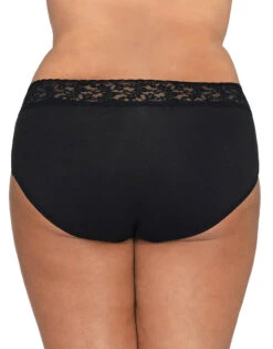 Hanky Panky Cotton With A Conscience Plus Size French Brief 892461X -Wacoal Shop 892461X black back