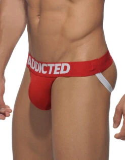 Addicted Men's My Basic Jock AD469 -Wacoal Shop Addicted AD469 Red C06 B 3
