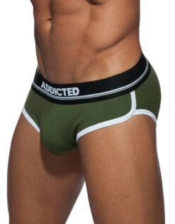 Addicted Curve Cotton Brief AD727 -Wacoal Shop Addicted AD727 Green 12 B 3