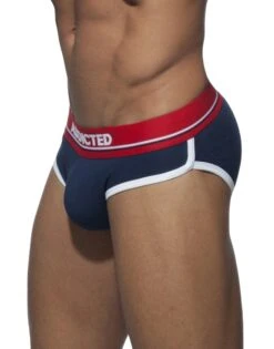 Addicted Curve Cotton Brief AD727 -Wacoal Shop Addicted AD727 Navy B 1