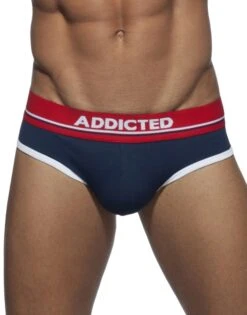 Addicted Curve Cotton Brief AD727 -Wacoal Shop Addicted AD727 Navy B 2