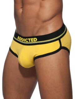 Addicted Curve Cotton Brief AD727 -Wacoal Shop Addicted AD727 Yellow 03 B 3