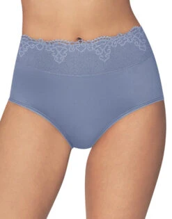 Bali Passion For Comfort Lace No Show Brief Panty DFPC61 -Wacoal Shop Bali DFPC61 Chaeteau Blue B copy