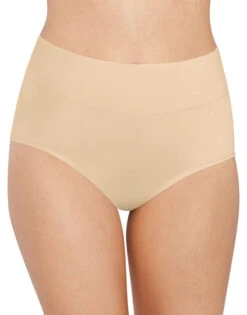 Bali Passion For Comfort Lace No Show Brief Panty DFPC61 -Wacoal Shop Bali DFPC61 Soft Taupe B 1