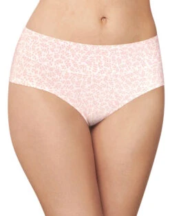 Bali Passion For Comfort Lace No Show Hipster Panty DFPC63 -Wacoal Shop Bali DFPC63 Pink Leaf Print B copy