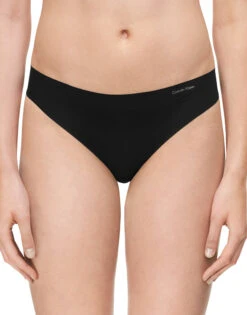Calvin Klein Women Invisible Seamless Thong D3428 32 Calvin Klein Women Invisible Seamless Thong D3428 -Wacoal Shop CKW D3428 Black 001 B 1