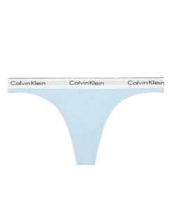 Calvin Klein Modern Cotton Thong Rain Dance F3786 -Wacoal Shop CKW F3786 RainDance 450 FLAT