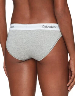 Calvin Klein Women Cotton Modern Bikini F3787 -Wacoal Shop CKW F3787 Grey Heather 020 B 2