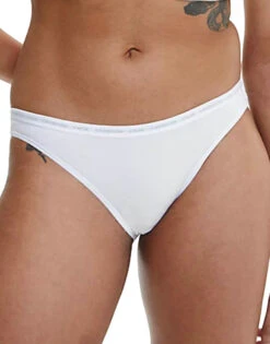 Calvin Klein CK One Cotton Bikini 2-Pack QD3789 -Wacoal Shop CKW QD3789 WhiteStencilOne GreyHeather 921 B 10