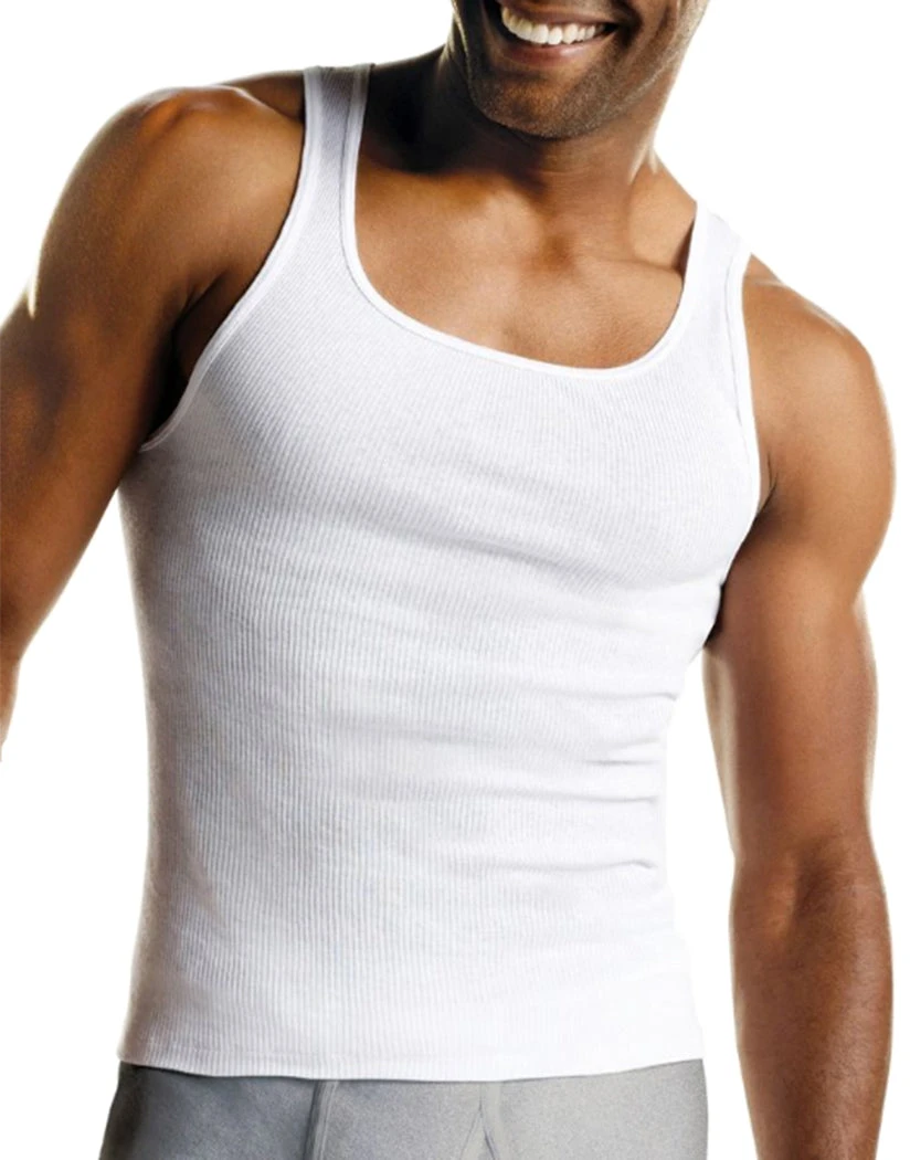 Hanes Men 6-Pack Tagless ComfortSoft Tank 372AP6 3 Hanes Men 6-Pack Tagless ComfortSoft Tank 372AP6