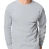 Hanes Men TAGLESS Long-Sleeve T-Shirt 5586 -Wacoal Shop Hanes 5586 Ash T
