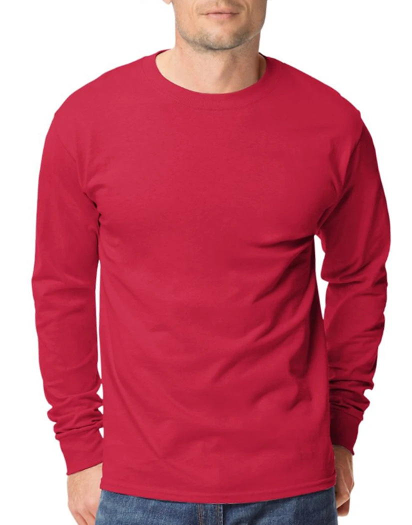 Hanes Men TAGLESS Long-Sleeve T-Shirt 5586 10 Hanes Men TAGLESS Long-Sleeve T-Shirt 5586 - Image 8