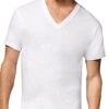 Hanes Men 6-Pack Tagless V-Neck T-Shirts 777VP6 -Wacoal Shop Hanes 777VP6 White T 2