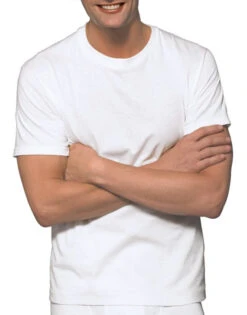 Hanes Men Classics Tall Traditional ComfortSoft TAGLESS Crewneck Undershirt 4-Pack 9856W4