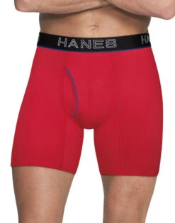 Hanes Men Ultimate™ Comfort Flex Fit® Ultra Lightweight Breathable Mesh Boxer Briefs Assorted Colors 4-Pack UWBBA4