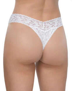 Hanky Panky Stretch Signature Original Rise Lace Thong 4811 -Wacoal Shop HankyPanky 4811 White B 2