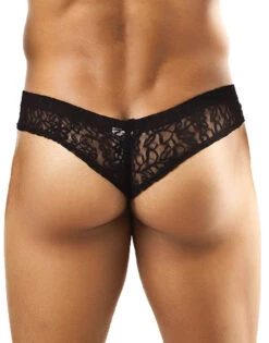 Joe Snyder Men's Solid Mini Cheek Bikini JS22 -Wacoal Shop JS22 BLACKLACEB