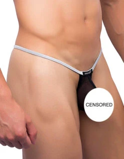 Joe Snyder Sock It Thong JSSK03 -Wacoal Shop JSSK03 BLACKMESH 2