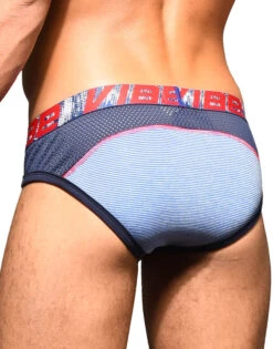 Andrew Christian Vibe Stripe Sports Mesh Brief 91849 -Wacoal Shop Jan 91849Brief04