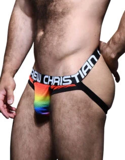Andrew Christian Pride Mesh Brief Jock W/ Almost Naked 92344 7 Andrew Christian Pride Mesh Brief Jock W/ Almost Naked 92344 -Wacoal Shop Jan 92344Jock02
