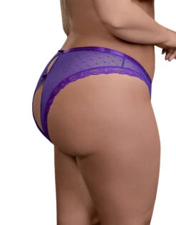 Exposed Unwrap Me Crotchless Peek-a-Boo Panty M115 -Wacoal Shop M115PPL ALT QS