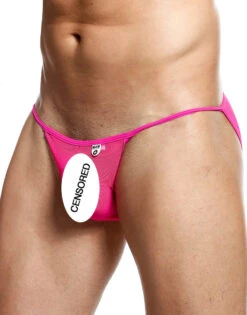 MOB String Tulle Bikini Hot Pink MBL03 11 MOB String Tulle Bikini Hot Pink MBL03 -Wacoal Shop MBL03 HotPink 3