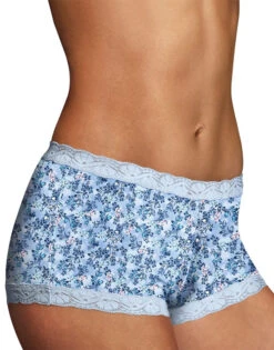 Maidenform Microfiber And Lace Boyshort 40760 -Wacoal Shop Maidenform 40760 Sky Floral B