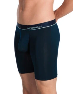 Obviously Men's PrimeMan Long Boxer Brief A01 -Wacoal Shop Obviously A01 Midnight 1M B 3