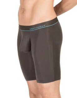Obviously Men's PrimeMan Long Boxer Brief A01 -Wacoal Shop Obviously A01 Titanium 1B B 3