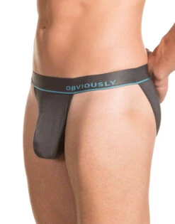 Obviously Men's PrimeMan Bikini Brief A05 -Wacoal Shop Obviously A05 Titanium 1B B 1