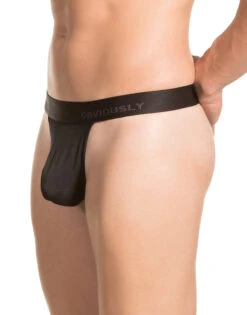 Obviously Men's PrimeMan Thong A06 -Wacoal Shop Obviously A06 Black 1A B 2