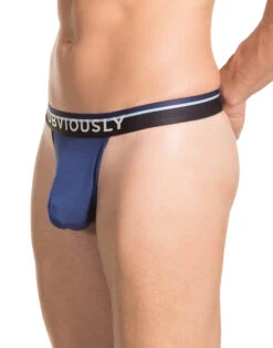 Obviously Men's PrimeMan Thong A06 -Wacoal Shop Obviously A06 Navy 1C B 2
