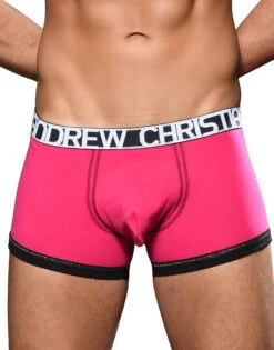 Andrew Christian Almost Naked Cotton Boxer 92183 -Wacoal Shop Oct 92183Boxer Fuchsia01