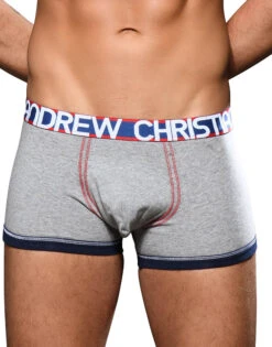 Andrew Christian Almost Naked Cotton Boxer 92183 -Wacoal Shop Oct 92183Boxer Grey01 001