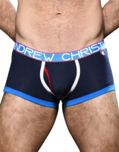 Andrew Christian Fly Tagless Boxer W/ Almost Naked 92188 12 Andrew Christian Fly Tagless Boxer W/ Almost Naked 92188 -Wacoal Shop Oct 92188Boxer Navy01