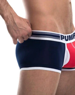 PUMP Academy Touchdown Low Rise Navy/Red/White Cotton Trunk 11077 -Wacoal Shop PUMP 11077 Navy Red B 3
