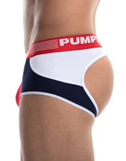 PUMP Academy Access Backless Trunk Navy/Red/White 15037 -Wacoal Shop PUMP 15037 Navy Red B 2