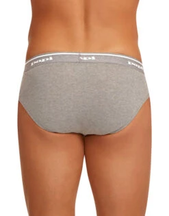 Papi 3-Pack Pure Cotton Low Rise Briefs 554101 -Wacoal Shop Papi 554101 BlackCharcoalHeather 962 B 4