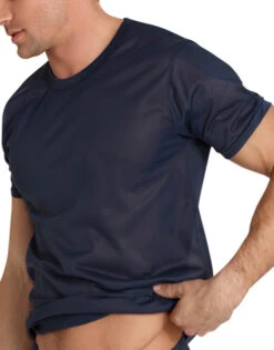 Players Tricot Nylon Crew T-Shirt NTS1 -Wacoal Shop Players NTS1 Navy T 3