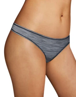 Maidenform Sport Thong MSPTHG -Wacoal Shop Playtex MSPTHG Charcoal Heather Print B copy