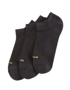 HUE 3 Pack Air Cushion No Show Sock